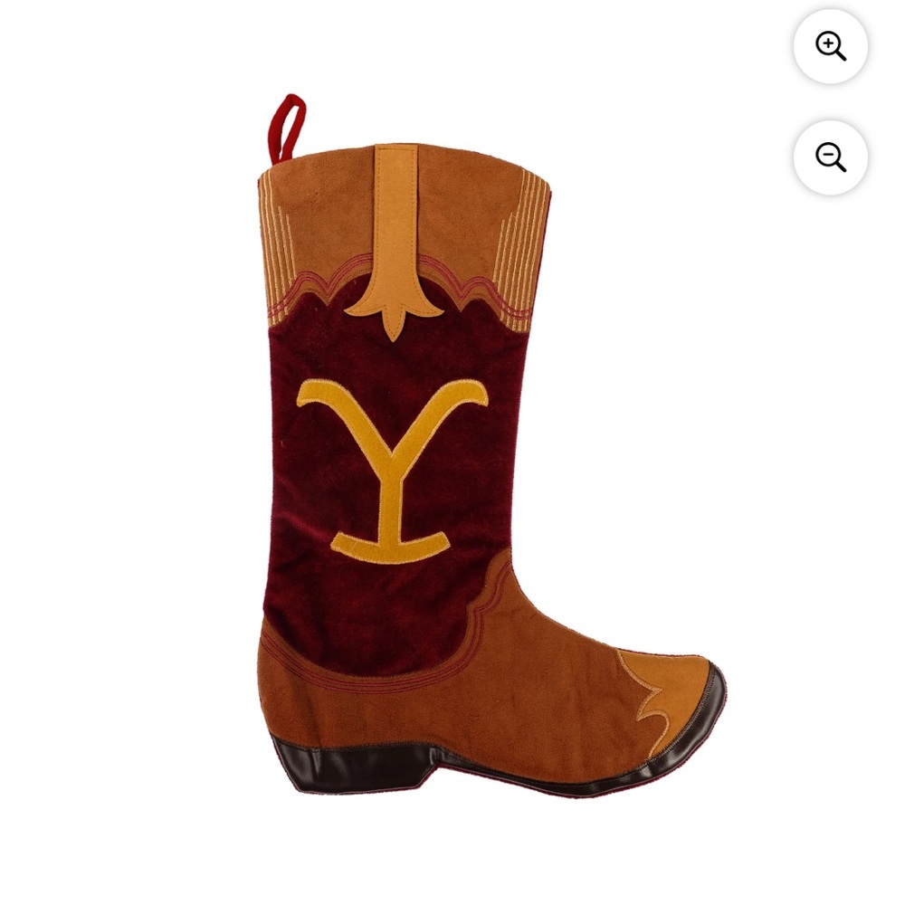 NWT Yellowstone 20 inch Cowboy Boot Christmas Stocking by Ruz